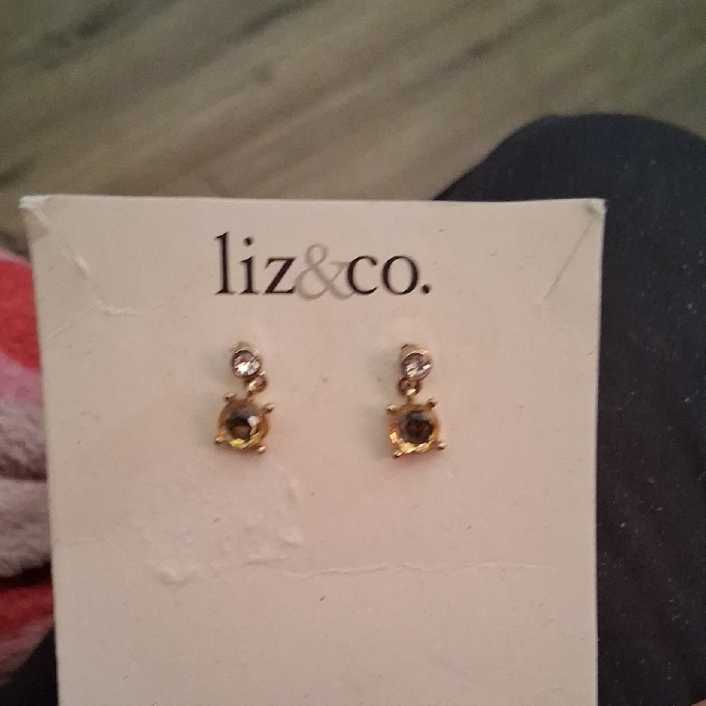 Liz & Co. Gold Tone and Silver Stud Earrings